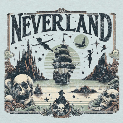 Neverland Graphic T-Shirt - Ice Blue