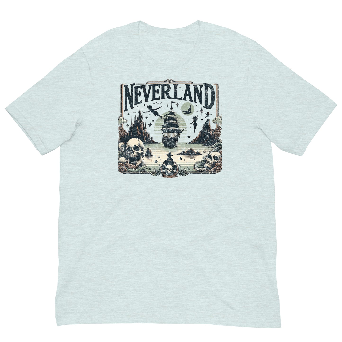 Neverland Graphic T-Shirt - Ice Blue