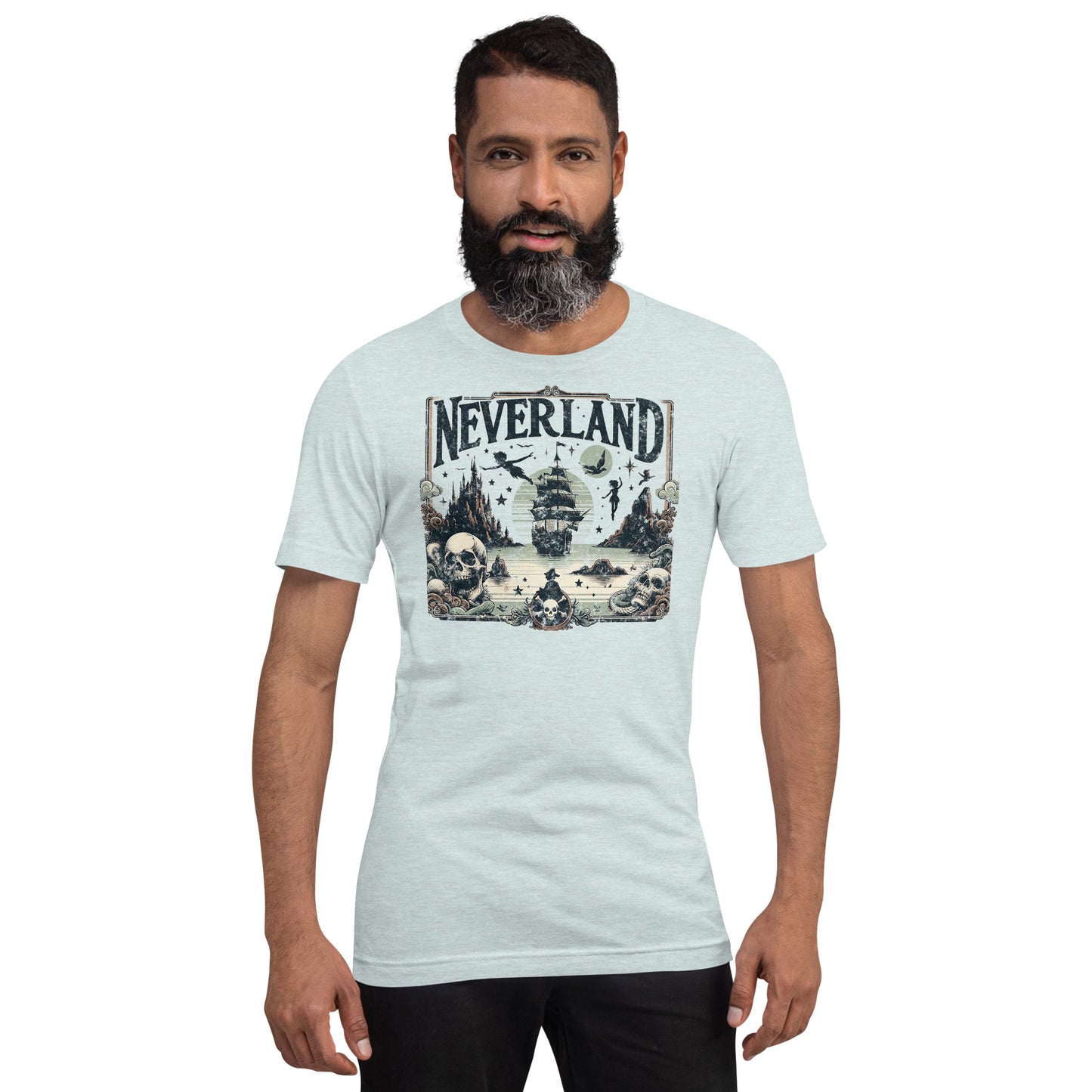 Neverland Graphic T-Shirt - Ice Blue