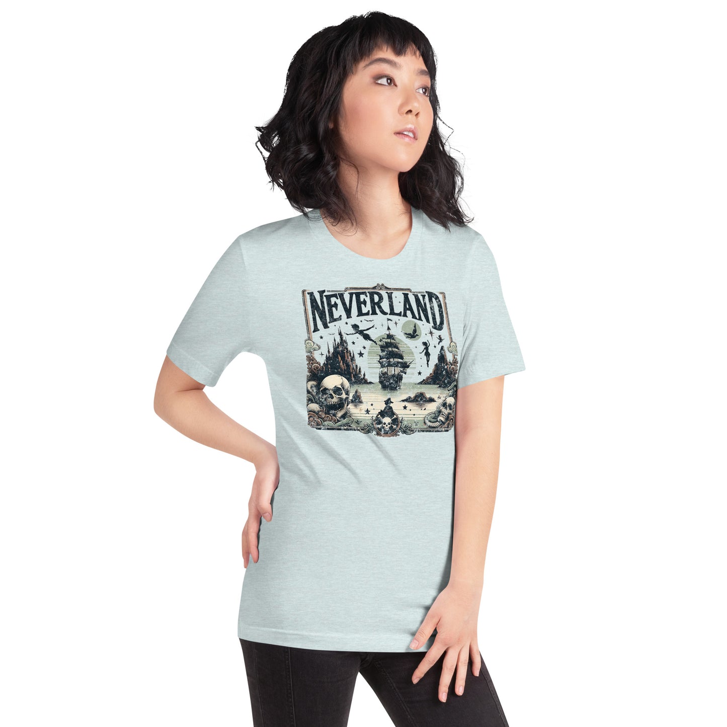 Neverland Graphic T-Shirt - Ice Blue